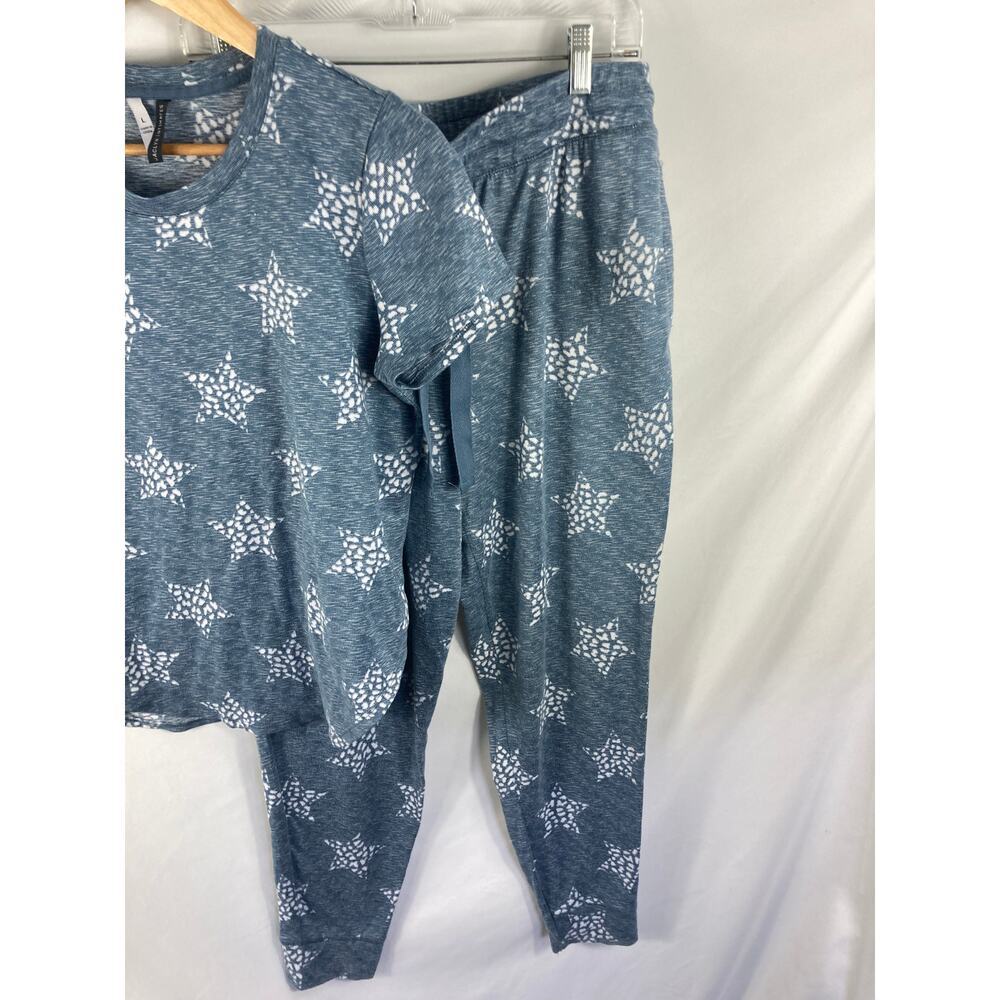 Jaclyn Intimates Star Pattern Soft PJ Set Size Large - Picture 2 of 5